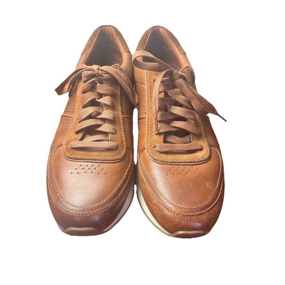 Mark Nason Los Angeles Hardee Oxford Cognac Dress Causal Sneakers Men's Size 9 - Picture 4 of 8